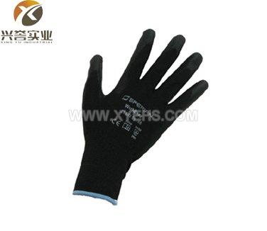 霍尼韦尔2100251CN经济型涤纶耐磨黑色PU涂层工作手套