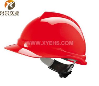 MSA V-Gard500PE豪华型安全帽(红色)