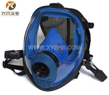 EW8200蓝色硅胶速戴型防毒全面罩(球面屏)