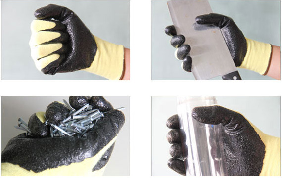 Kevlar®13针丁腈光面涂层防割手套 Kevlar®13针丁腈光面涂层防割手套