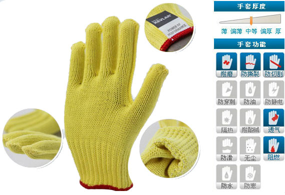 7针Kevlar®防切割手套