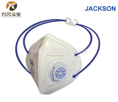 Jackson 63203V KN95折叠带阀防颗粒物口罩