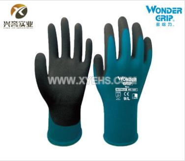 多给力 WG-1857 丁腈浸胶耐磨手套
